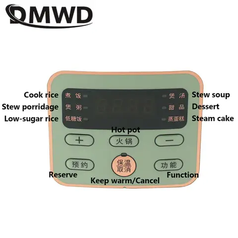 Многофункциональная электрическая рисоварка DMWD 3L с низким содержанием сахара, рисоварка с низким потреблением калорий, рисоварка, суп, разделение из нержавеющей стали, автоматическая Европейская