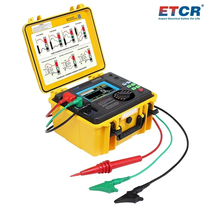 ETCR3520C Измеритель сопротивления изоляции высокого напряжения с USB-приемником