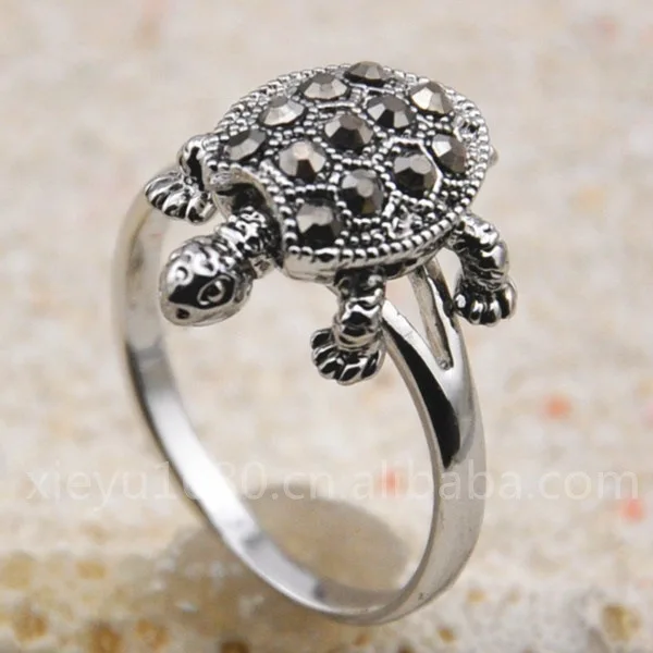 

Vintage Fashion Alloy Little Turtle Ring Animal Jewelry Accessories for Women Girl Jewelry Gifts