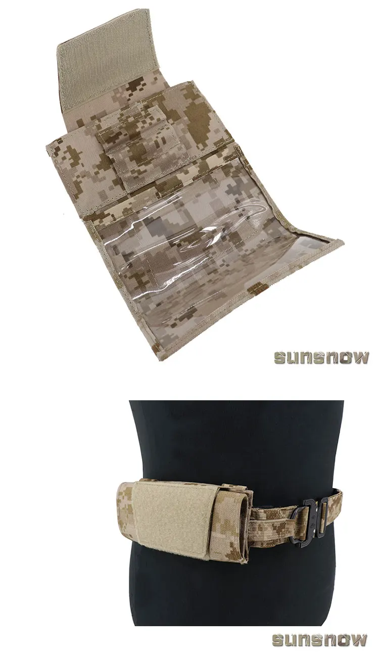 Outdoor Military Training Tactical Vest Board Frame Management Bag Chest Map Bag