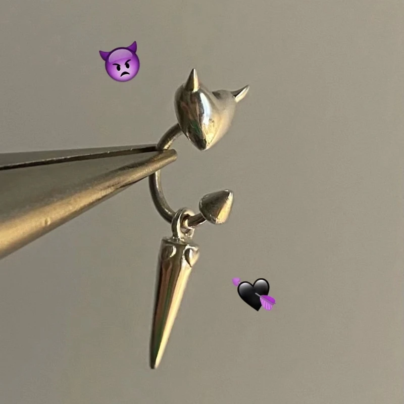 Модные ювелирные изделия-клипсы для ушей дьявола. Изысканные украшения Удобные