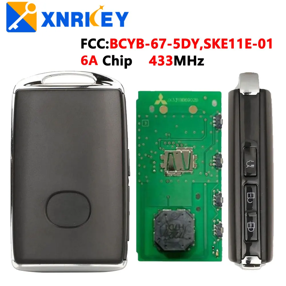 

XNRKEY Car Smart Remote Key Proximity Keyless Entry For Mazda 3 Axela 2019 2020 2021 Fob 433MHz Model : SKE11E-01 / BCYB-67-5DYA