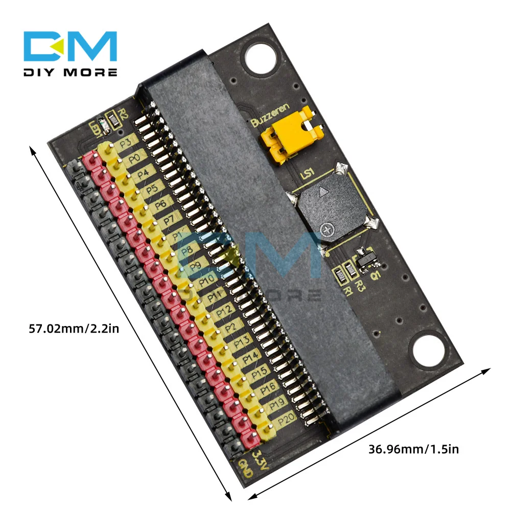 Плата расширения Micro Bit со светодиодсветильник кой IIC или SPI IO обучающее