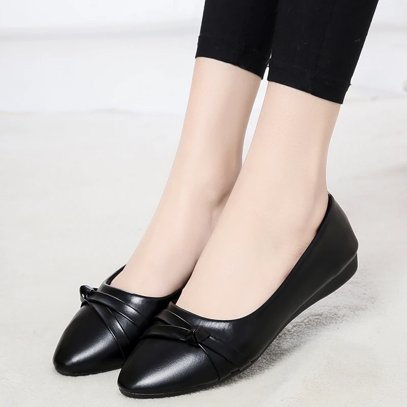

New Fashion Women Shoes Casual Shoe Mother Flats Pointed Toe Women's Shoes Ballet Flats Shoes Ballerina Loafers Zapatos De Mujer