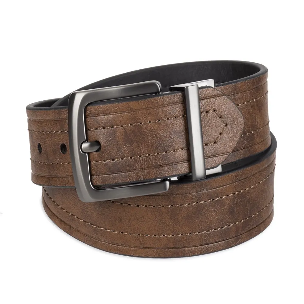 Men`s Two-in-One Reversible Casual Belt Brown/Blackdesigner clothes women luxury
