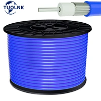 rg402 coax cable 50ohm semi flexible coaxial cable with tinned copper tube blue fep jacket 0 141 semi rigid flexible cable