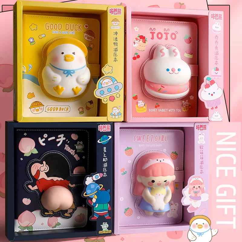 

Kawaii блокнот, дневник, ежедневник, снижение давления, блокнот, школьный планировщик, 3D Милые цветные страницы, дневник, блокнот, студенческий подарок