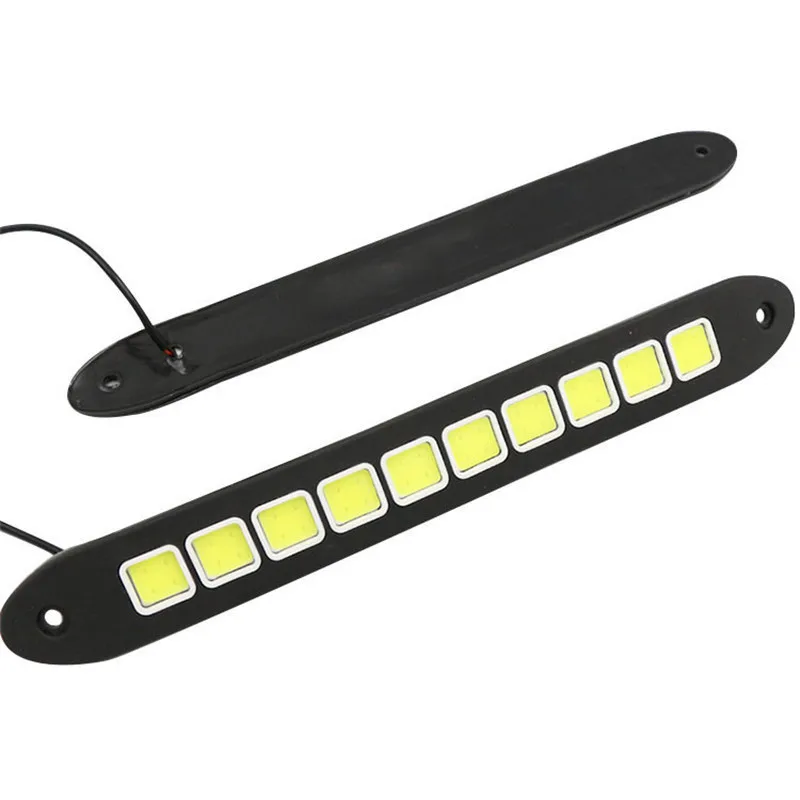 

2 шт. гибкие дневные ходовые огни COB DRL светодиодные автомобильные лампы внешние фонари автоаксессуары автомобильный Стайлинг DRL светодиодные фонари