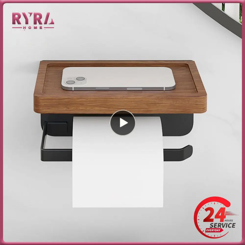 

1/2/3PCS Save Space Tissue Roll Holder 2 Types Wall-mounted Storage Rack Versatile Durable Wall-mounted Tissue Holder