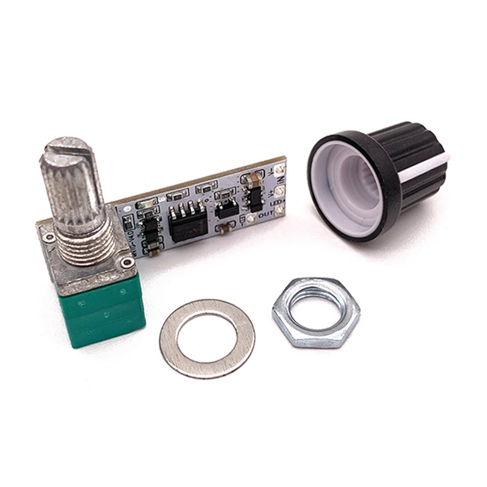 

DC3.7-24V 1.5A LED Dimmer Constant Voltage Light Bar Microscope Live Fill Light Small Desk Lamp Potentiometer Stepless Module