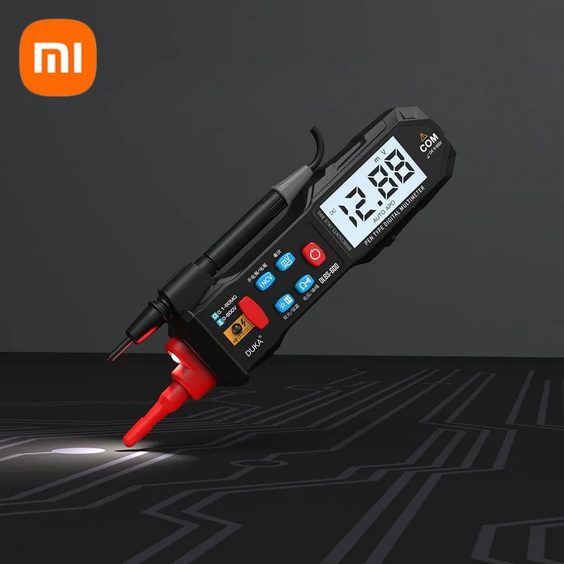

Xiaomi DUKA Digital Multimeter Pen Type Meter DC AC Voltage Resistance NCV LCD Screen Multimetro Portable Non-Contact Test Tools