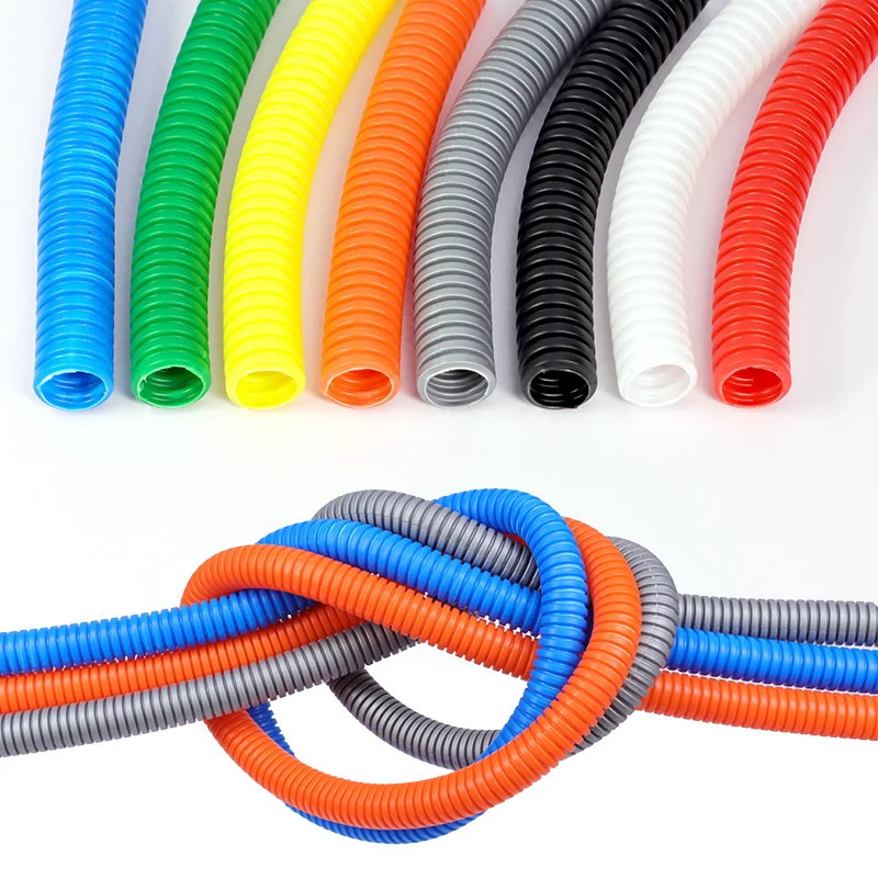 8 цветов полипропиленовая изолированная гофрированная труба 7 5 мм ~ 34 проволочный