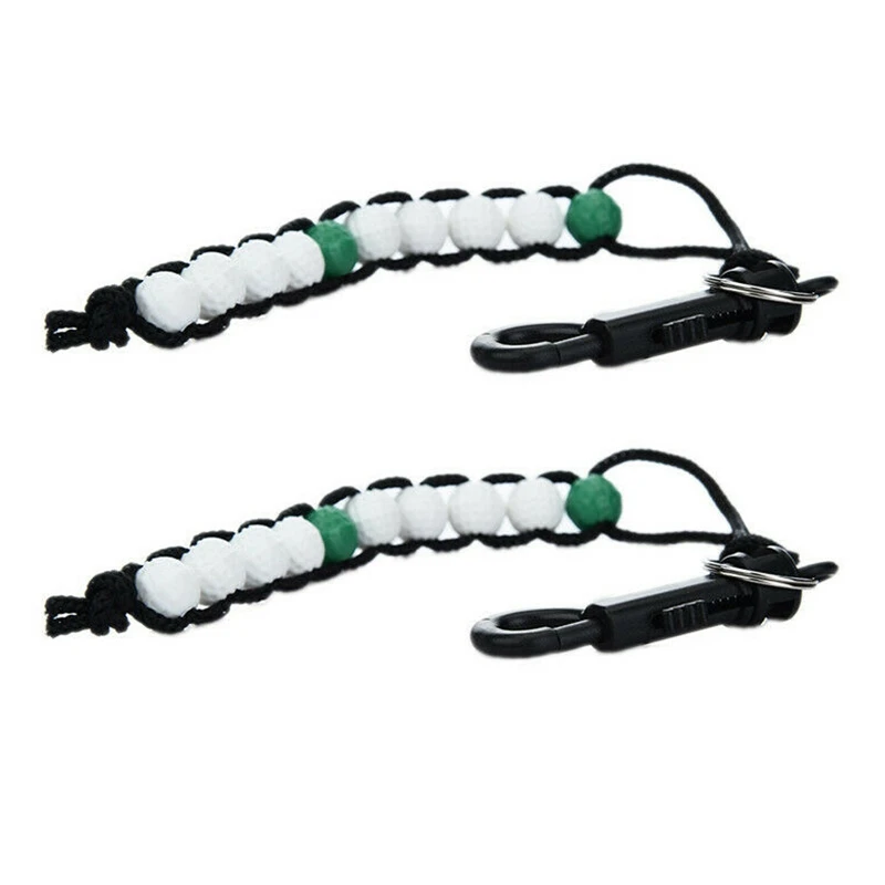 

2X Golf Ball Counter Golf Beaded Scorer Plastic Golf Ball Putter Counter