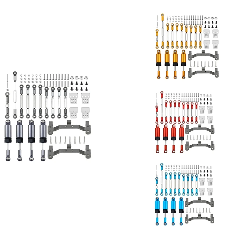 

Металлический стержень рулевого управления, тяговый стержень, крепление, фотоэлемент, набор для WPL C14 C24 1/16, обновленные запасные части для р...
