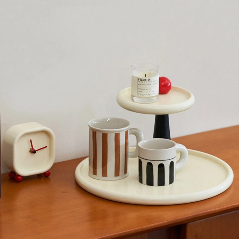 Деревянный Органайзер в скандинавском стиле двухслойный держатель для кремов