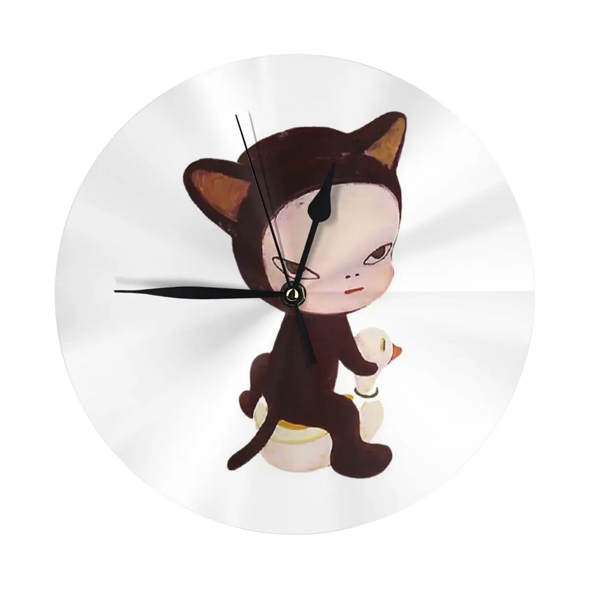 Настенные часы Yoshitomo Nara декоративные круглые для комнаты необходимые украшения