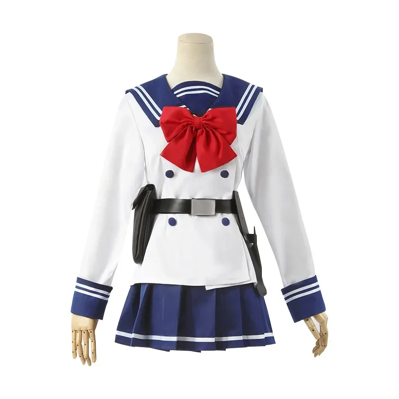 Аниме High-Rise Invasion Юрий Хонджо Косплей Костюм Юбка Комплект Tenkuu Shinpan Длинный Парик JK