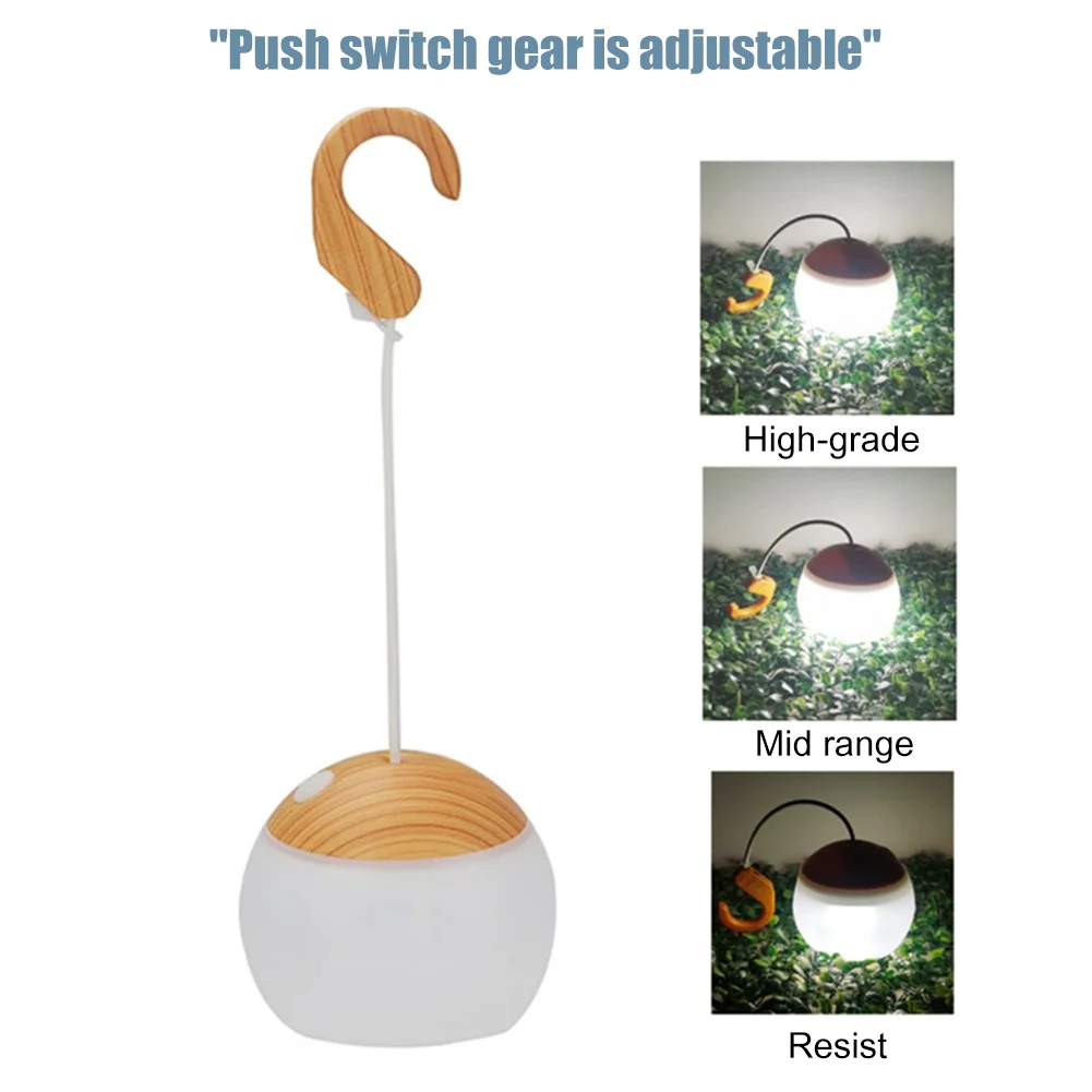 

2200mAh Portable USB Charging LED Lantern Flashlight Outdoor Tent Hanging Camping Flash Lights Hiking Equipment