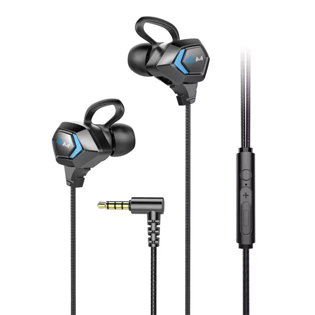 

Gaming Earphones Hifi Stereo Wired Headset With Dual Mic Noise Cancelling Earbuds For Games Conferencing Communication PUBG