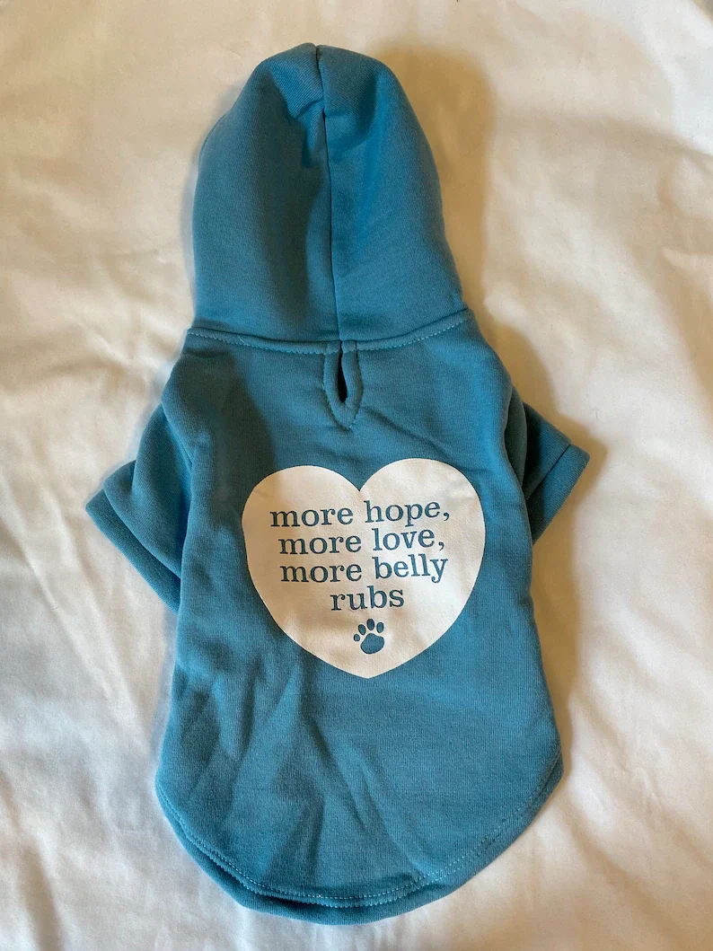 

Dog Hoodie | Dog Sweatshirt | Grey | Pet Clothing |