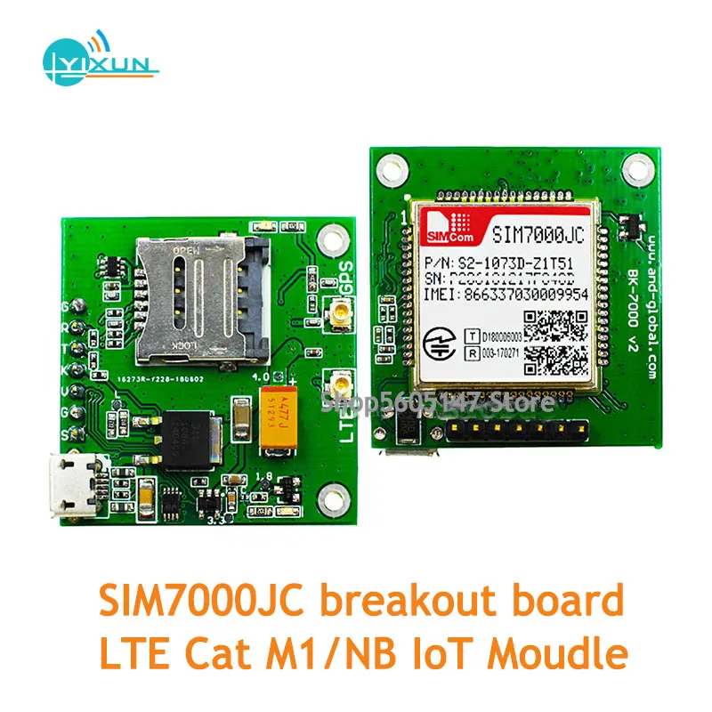 

LTE Cat M1/NB IoT Moudle kits for Japan SIMCOM SIM7000JC Breakout Board Support GNSS GPS GLONASS BEIDOU B1/B3/B5/B8/B18/B19/B26