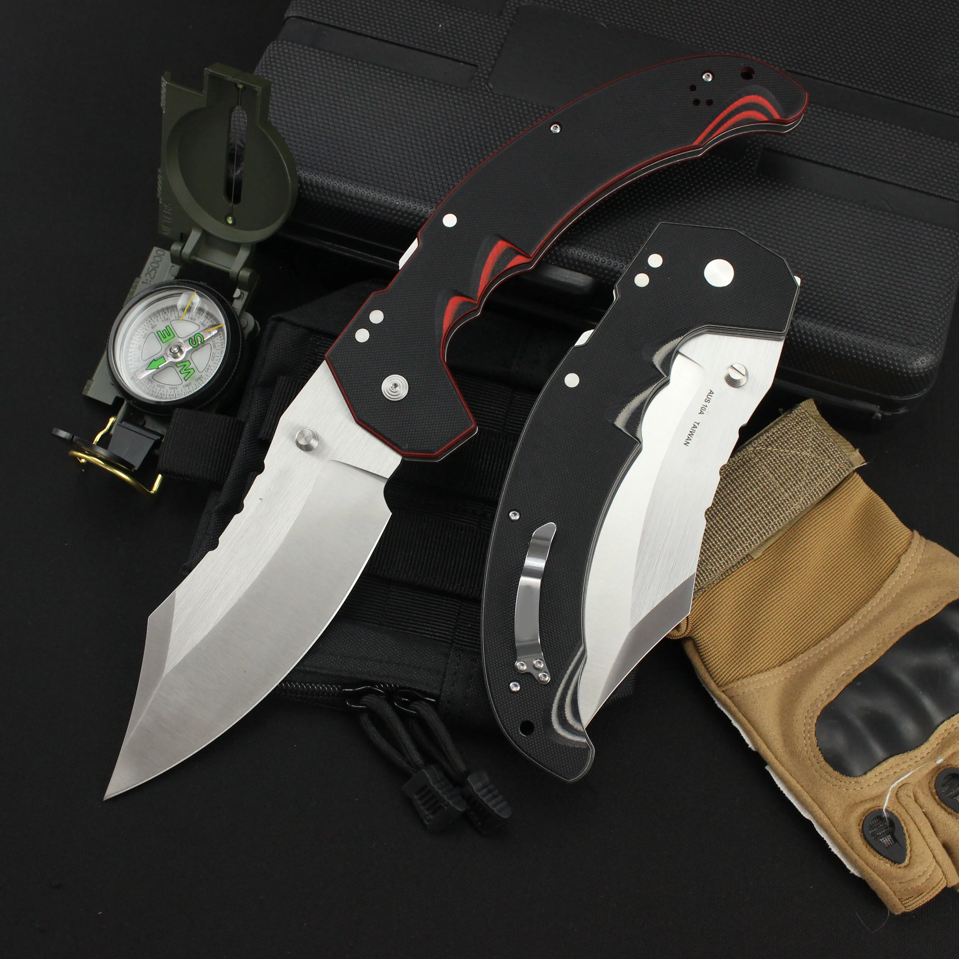Новый холодный тактический складной нож AUS10 стальное лезвие для выживания
