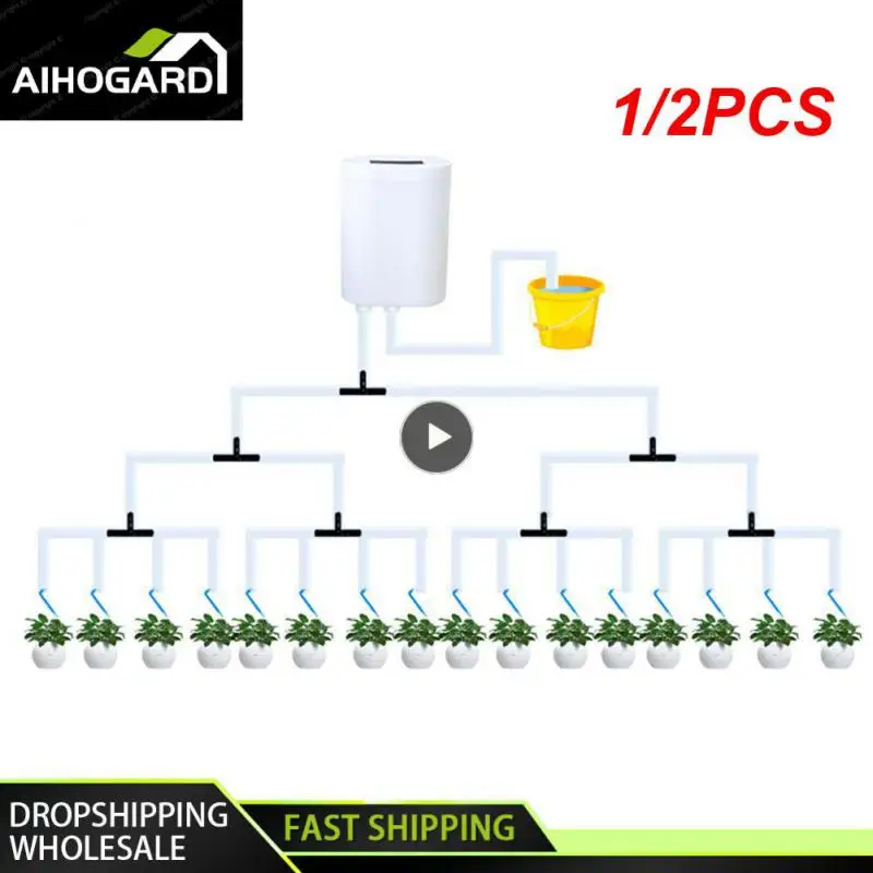 

1/2PCS Pump Automatic Drip Irrigation System Greenhouse Watering Timer Garden Water Pump Controller Potted Plant Watering Device