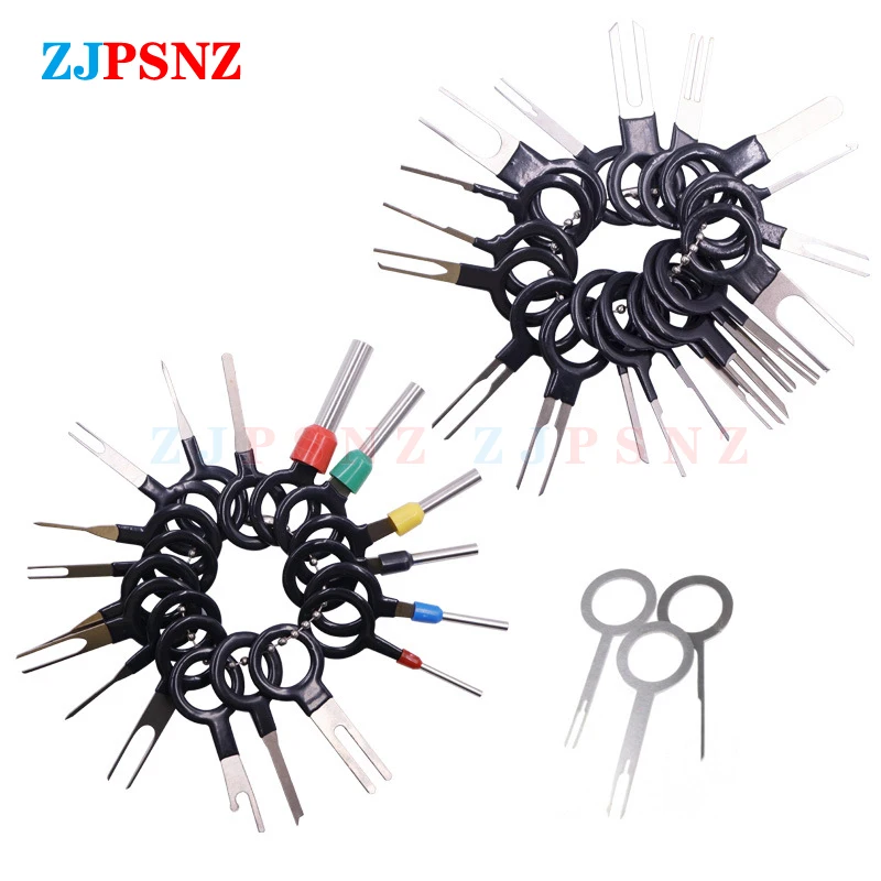 

3/8/11/18/26/41Pcs Car Terminal Removal Tool Electrical Wiring Crimp Connector Pins Extractor Kits Auto Repair Disassembly Tools