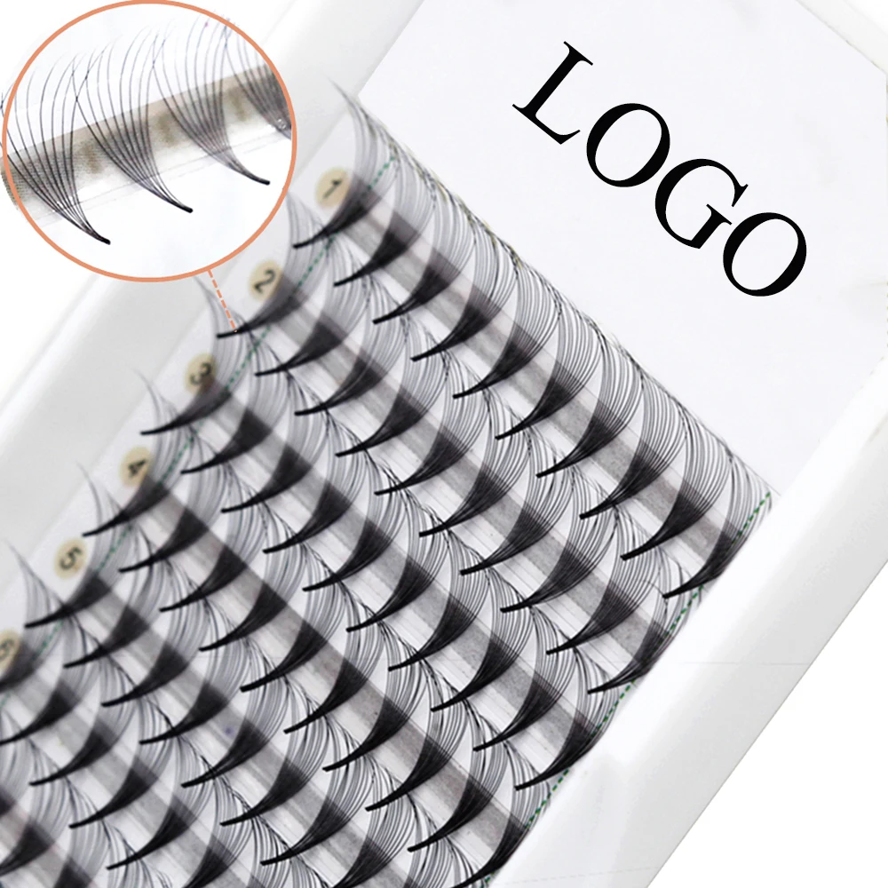 

Shegoal Premade Magnetic Russian Volume Fans 3D-10D Mink Short Stem C D Curl Lash Pre Made Eyelash Extensions Individual Supplie