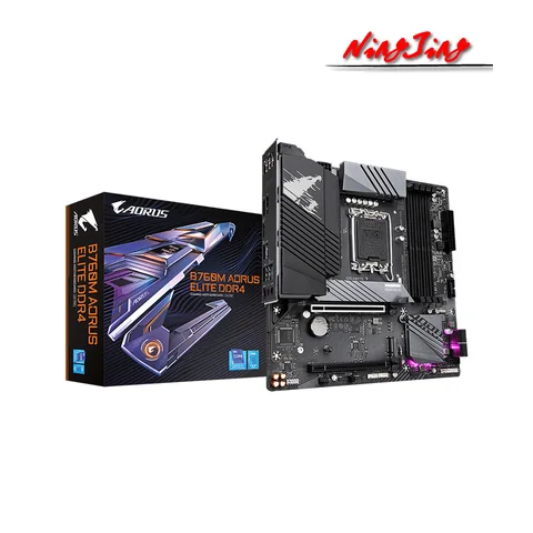 GIGABYTE B760M AORUS ELITE DDR4, новый игровой процессор Intel B760 PCI-E 4,0, 128 ГГц, поддержка 13-го и 12-го поколения, разъем s LGA 1700