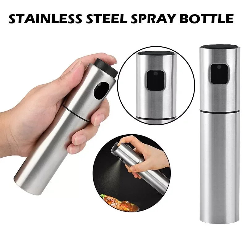 

Oil Vinegar Sprayer Oil Spray Bottle Stainless Steel Oil Dispenser Seasoning Kettle BBQ Kitchen Tool