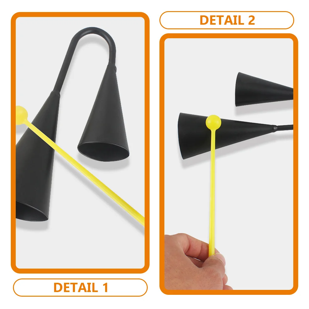 2 комплекта Agogo Cow Bell бинауральный колокольчик музыкальные инструменты детская