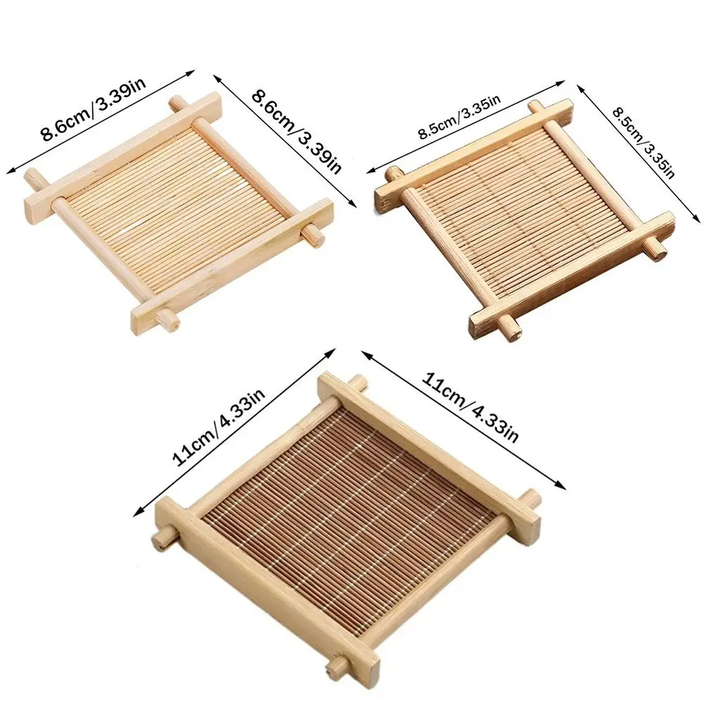 Новые бамбуковые подставки для чая термостойкие Ретро термоизолированные