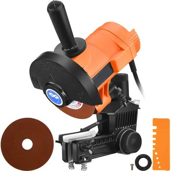 Chain Grinder 85W Chainsaw Grinder Multi-Angle Adjustable Chainsaw Grinder Sharpener 5000 RPM Bench/Wall Mounted Automatic Chain