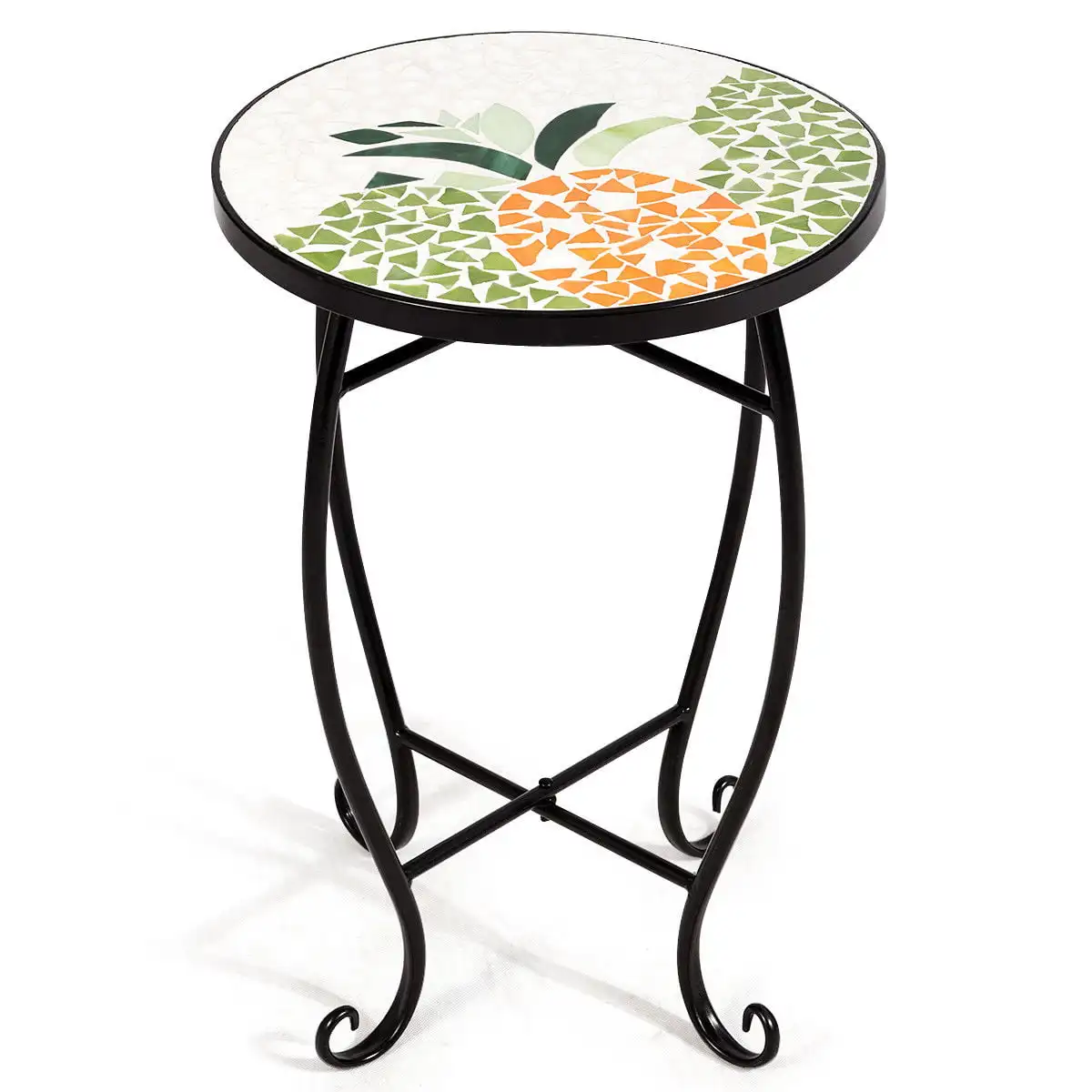 

Costway Pineapple Outdoor Indoor Accent Table Plant Stand Scheme Garden Steel