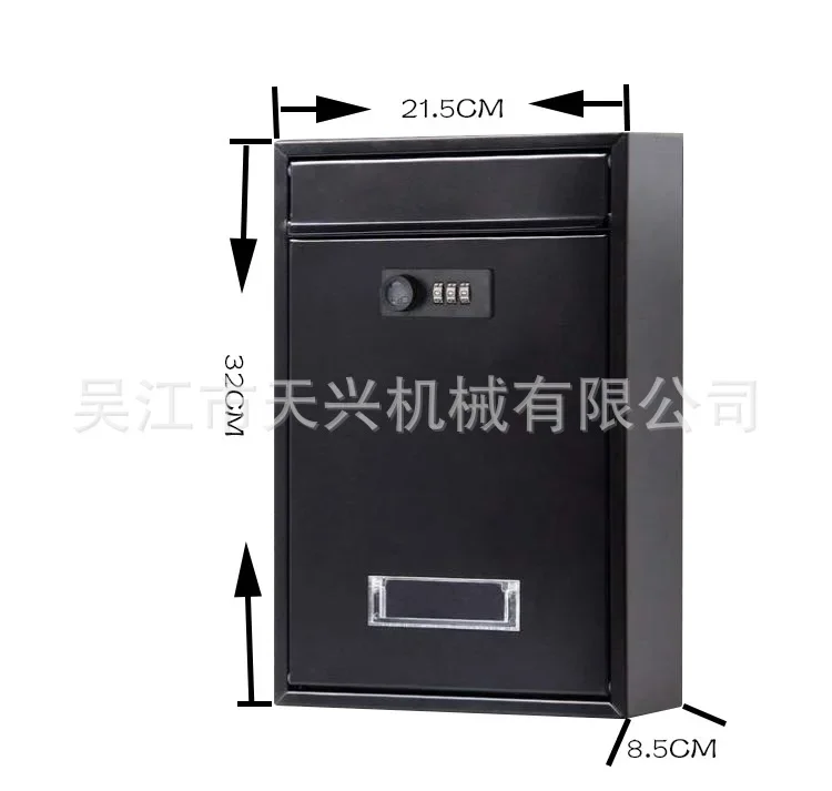 Фото Почтовый ящик DurableHome в европейском стиле с кодовым замком TX0020-1. М №5