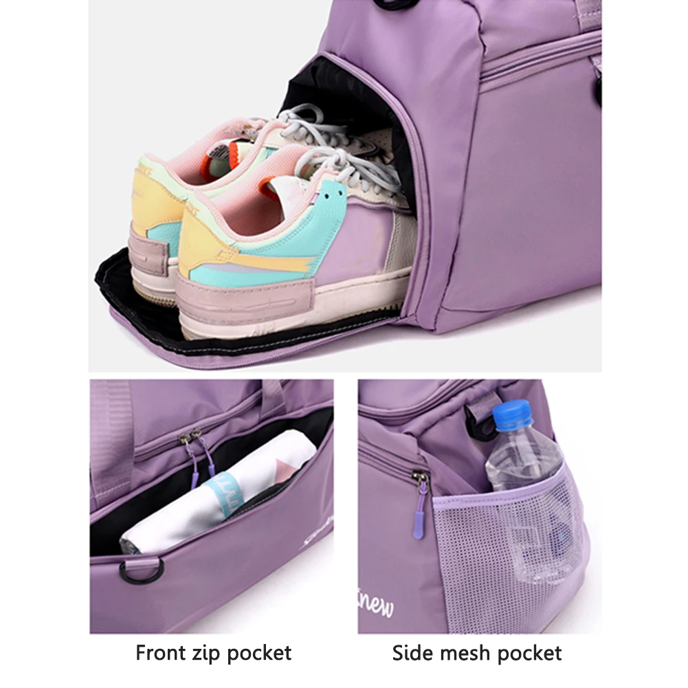 Travel Bag Duffle Luggage Handbag Women's Shoulder Bag Large Capacity Dry Wet Separation Waterproof Fitness Sports Gym Bag Totes