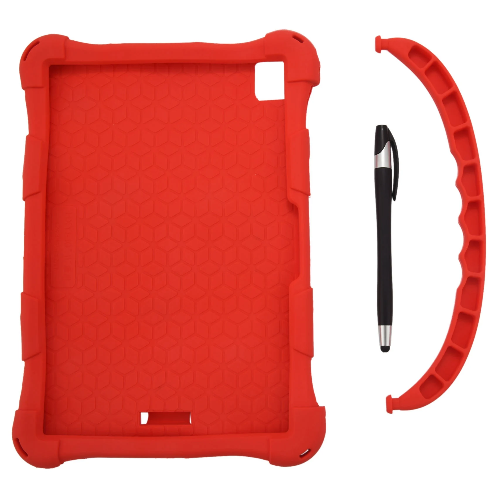 

Чехол для планшета Teclast M40 P20HD P20 10,1 дюймов, силиконовый чехол для планшета, подставка для планшета с ручкой для Teclast P20HD (красный)