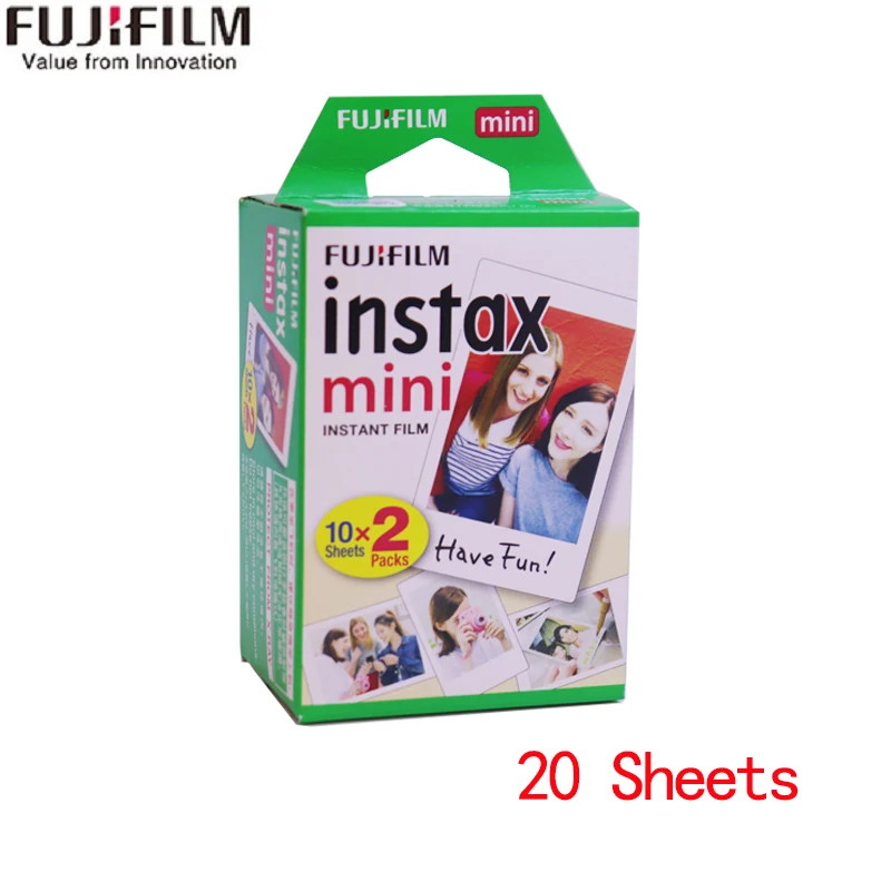 Фотобумага Fujifilm Instax Mini Film Paper 3 дюйма 10/20/40/50/60/80/100 листов для фотоаппаратов Fuji Instant 12/11/9/8, горячая распродажа.