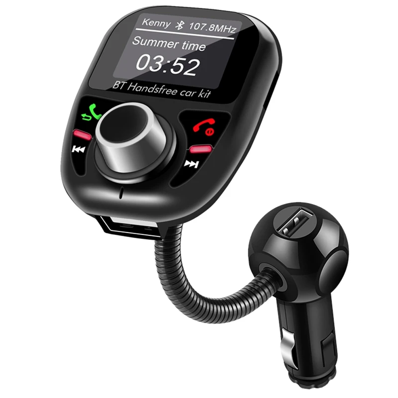 

Car Radio Adapter FM Transmitter Portable Car Radio Wireless Handsfree Bluetooth MP3 Receiver With LCD Display