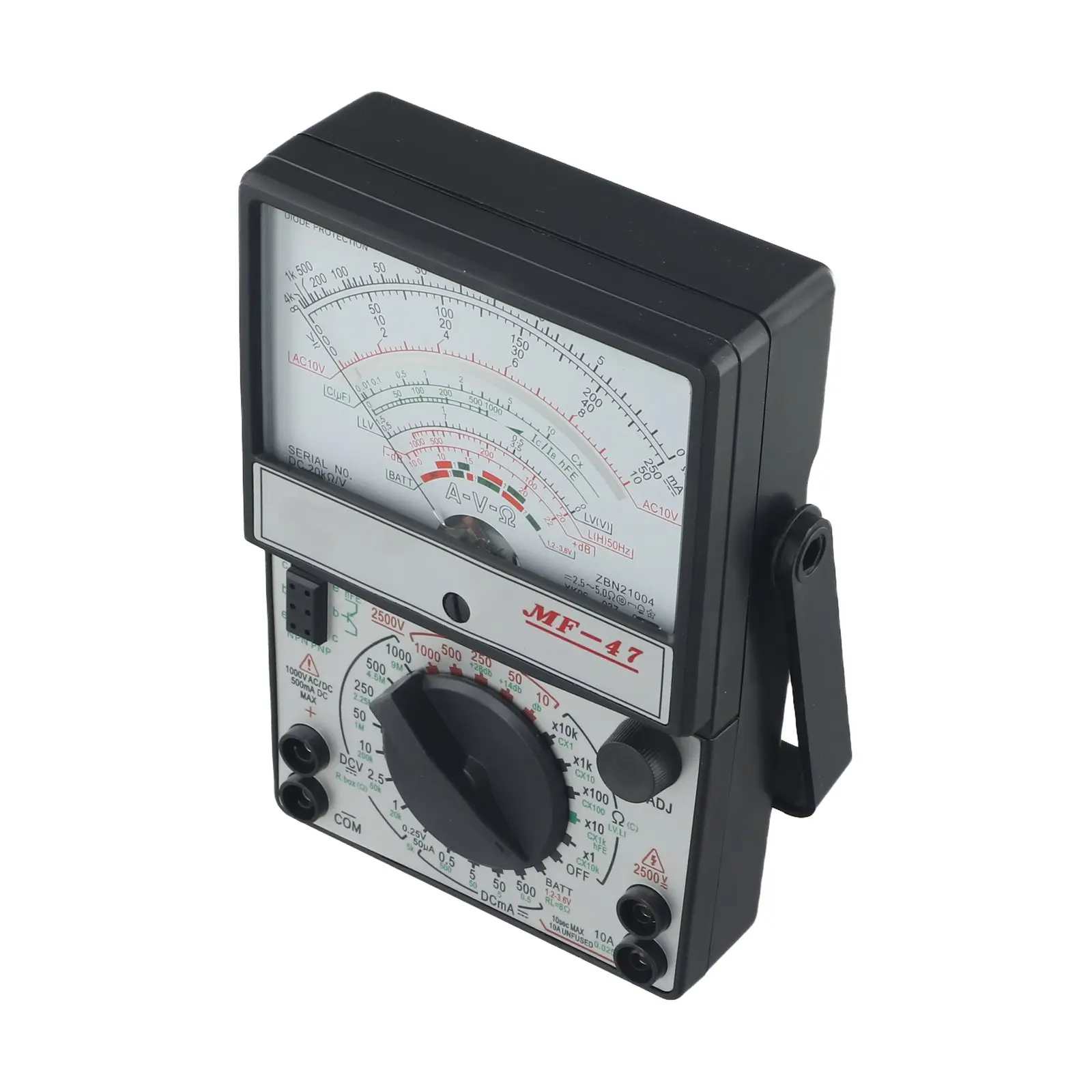 MF-47 Аналоговый мультиметр Мультиметр Вольтметр аналоговый дисплей Измерение