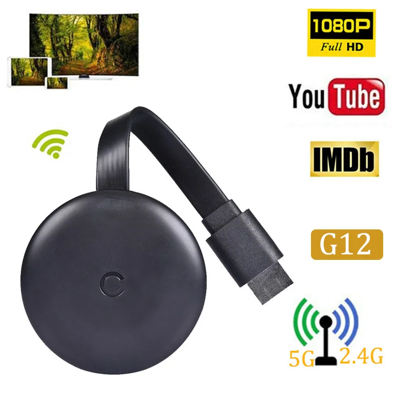 

Адаптер для телевизора Mira screen G12, 1080P HD, 2,4 ГГц