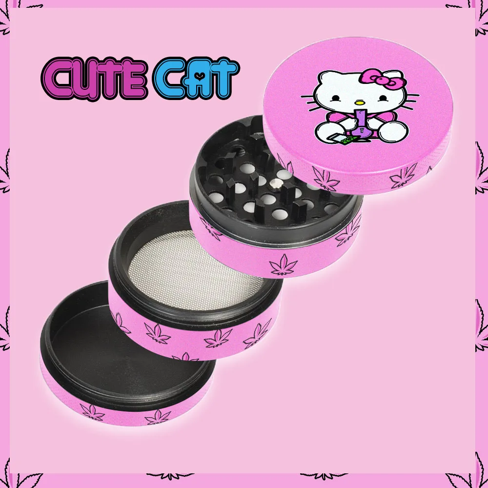 

Измельчитель для табака, металлическая дробилка для сухой травы, измельчитель, измельчитель, со скребком для пыльцы, 50 мм