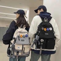 girls student schoolbag 2022 korean version of the new large capacity casual backpack mens computer backpack travel bag kawaii