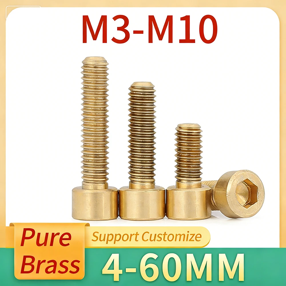 

Винты латунные с шестигранной головкой M3 M4 M5 M6 M8 M10