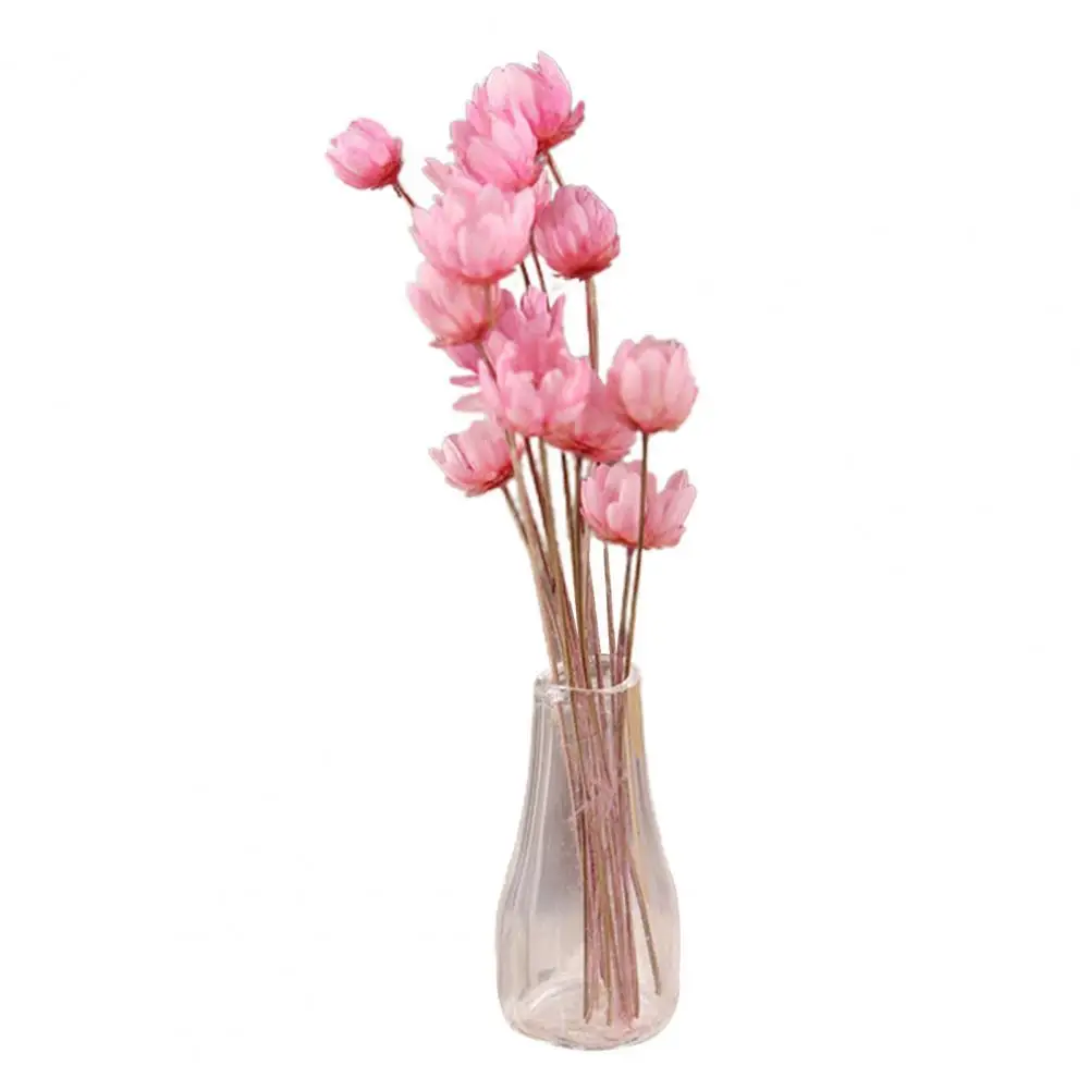 

Dollhouse Flower Decor Fadeless Imagination Ability Vibrant Color Decorative Fake Mini Toy Mini Plant for Kids
