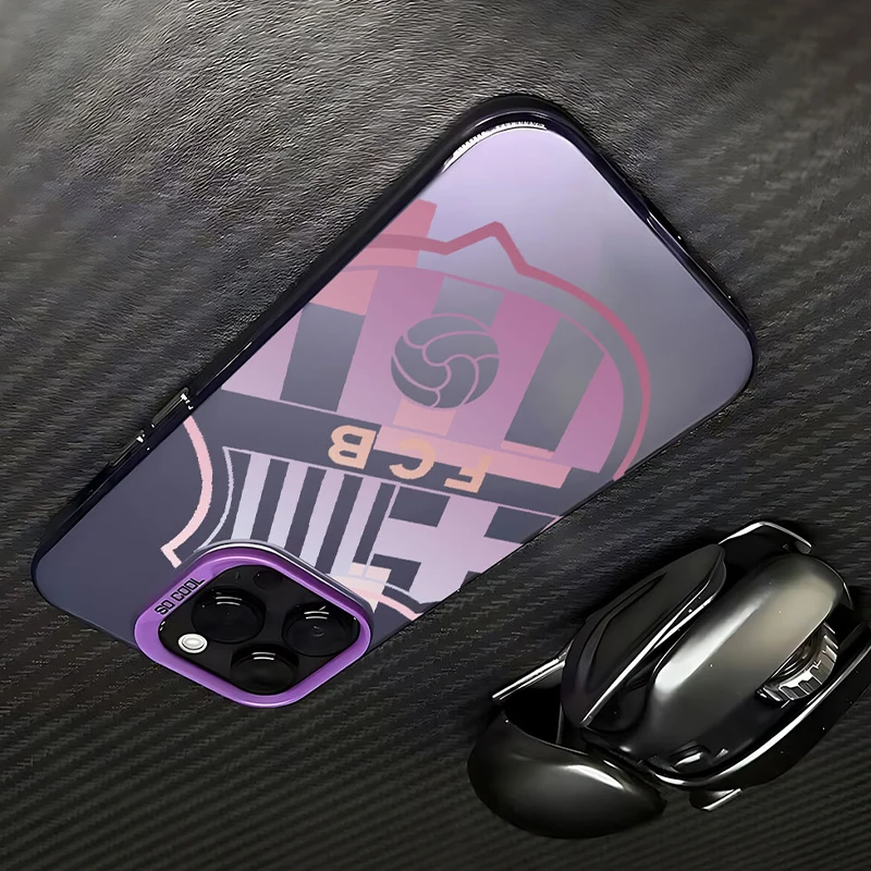 Фото Чехол для телефона F-FC B-Barcelona с футбольным принтом, матовый, для iPhone 17 16 E 15 14 Plus 13 12 Mini 11 Pro Max, акриловый, моющийся. №4