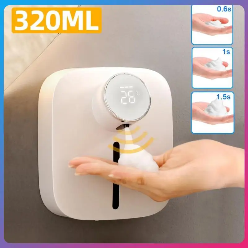 

Автоматический дозатор мыла, диспенсер для жидкого мыла с температурным дисплеем, перезаряжаемые диспенсеры для ванной и кухни
