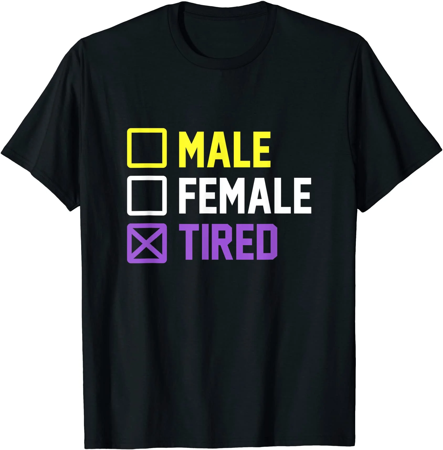 

Funny Pride Nonbinary Flag Non Binary Unisex T-Shirt S-3XL