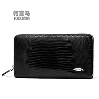 kexima new yuanyu men clutch bag real lizard skin long male wallet large capacity lizard leather male hand bag men wallet